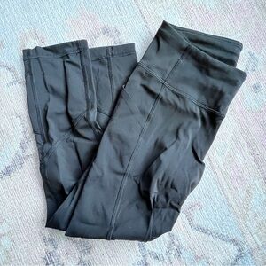 Black Cropped Lululemon Black Leggings